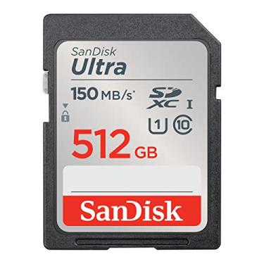 Imagem de SanDisk Cartão de memória Ultra SDXC UHS-I de 512 GB - até 150 MB/s, C10, U1, Full HD, cartão SD - SDSDUNC-512G-GN6IN