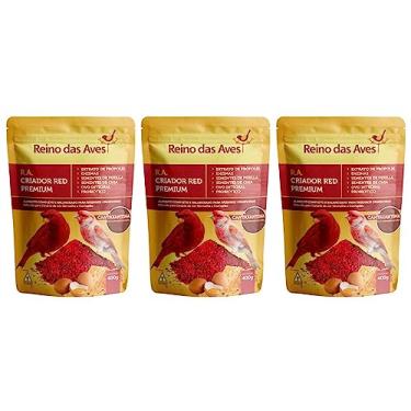 Imagem de 3 Farinhada Reino das Aves RA Criador Red Premium 400g