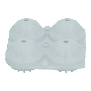 Imagem de Moldes de gelo Sphere 4 grades para fazer bolas de gelo, ferramenta faça você mesmo, máquina de gelo para casa, cozinha, bar, restaurante, assar doces de chocolate (verde menta), moldes e bandejas de cubos de gelo