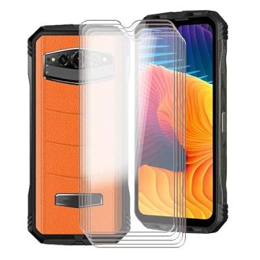 Imagem de KJYFOANI Para Doogee V30T Protetor de Tela Temperado Galss, [Pacote com 5] Alta Transparência [Dureza 9H] [Sem Bolhas] Película Protetora de Vidro Temperado para Doogee V30T de 16,58 cm.