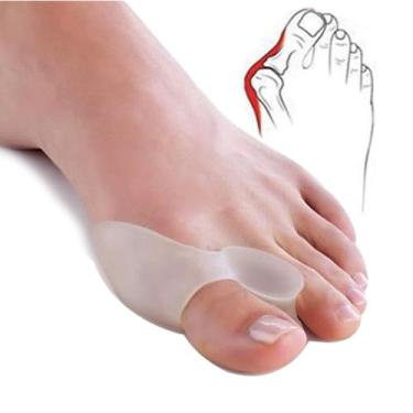 Imagem de Protetor Corretor Para Pé Joanetes Silicone Par Protetor Para Pé Joanete Silicone