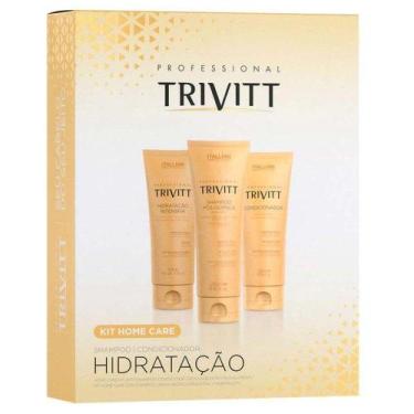 Imagem de Trivitt Home Care Com Hidratação Kit  Shampoo + Condicionador + Máscar