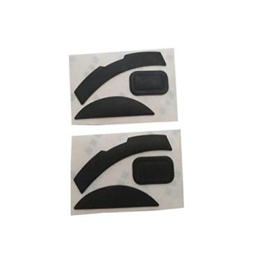 Imagem de ZEZEFUFU Patins pretos de 0,6 mm de espessura suave para mouse com fio Razer Mamba Elite
