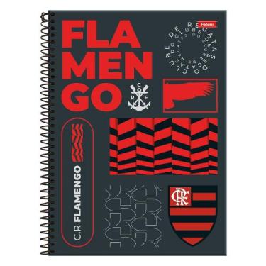 Imagem de Caderno Flamengo - Asa Urubu - 80 Folhas - Foroni