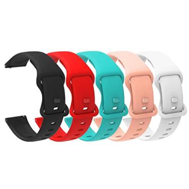 Imagem de Compatível com pulseiras de relógio inteligente K52, pulseiras esportivas de silicone Lamshaw com fivela de metal compatível com smartwatch LIGE K52/SUNKTA K52 Smartwatch/Smartwatch de 1,39 polegadas/Linwear K52 Military Smart Watch/EIGIIS K52 1.39 Military Smart Watch/ATEVENSE K52 1.39 9 Relógio in