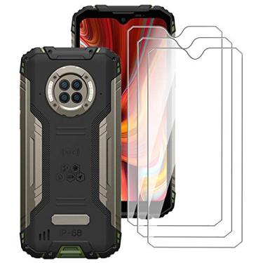 Imagem de [Pacote com 3] para Doogee S96 Pro (6,2 polegadas), película protetora de tela de vidro temperado com dureza 9H, antiarranhões, sem bolhas, para Doogee S96 Pro