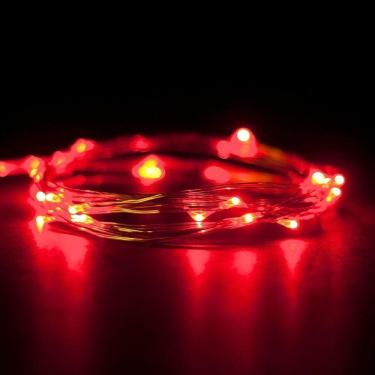 Imagem de Fairy String Light 40LED Bateria Carregada Vermelho