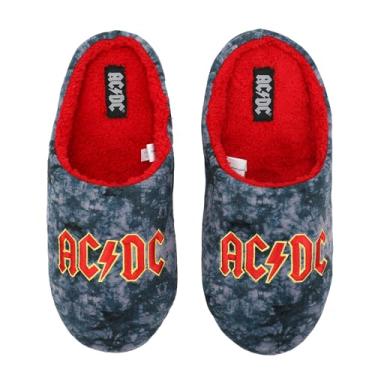 Imagem de Bioworld Chinelos com logotipo bordado AC/DC Tie-Dye, Multicolorido., Small