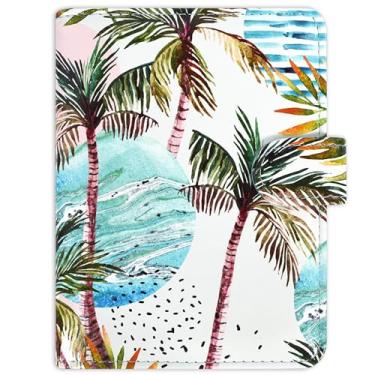 Imagem de ACdream Combo porta-cartão de passaporte e vacina, capa com compartimento para cartão de vacinação CDC, protetor organizador de documentos de viagem de couro, com bloqueio RFID, para mulheres e homens