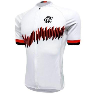 Imagem de Blusa de Ciclismo Barbedo Branca Vibração Masculina Flamengo-Masculino