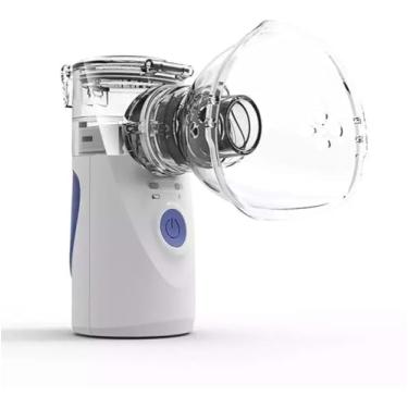 Imagem de Nebulizador Inalador Portátil Sem Fio Silencioso Para Crianças e Adultos Idosos Ultrassonico Vaporizador Tratamento Para Asma Bronquite Bem Estar Saude Premium USB Recarregável Bivolt