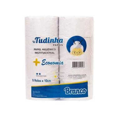 Imagem de Papel Higienico Rolao Branco Economia 2 Kg Fardo 8 Rolos Vo