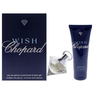 Imagem de Perfume Chopard Wish Eau de Parfum 30ml para mulheres, conjunto de 2 peças