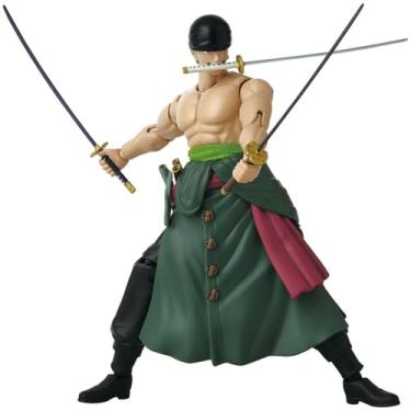 Imagem de Action Figure Boneco One Piece Roronoa Zoro Estilo Três Espadas Bandai Anime Heroes