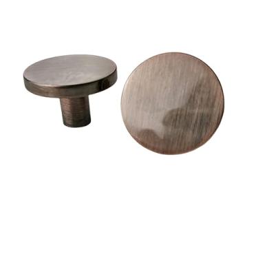 Imagem de Puxadores de armário de liga de zinco sólido, puxadores de armário, banheiro, cozinha, corredor, roupas, ganchos de parede, botões de móveis, bronze vermelho escovado, um