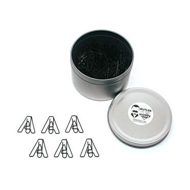 Imagem de Butler in the Home A-Z letra do alfabeto ou número 0-9 - 100 clipes de papel colorido preto para iniciais ou data de nascimento, Preto, Letter A