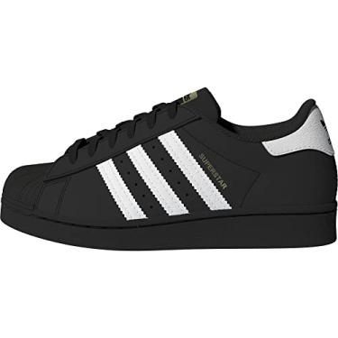 Imagem de adidas Performance Superstar 2 CF I Tênis de basquete moderno, Preto/branco/preto, 13 Little Kid