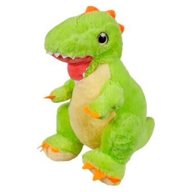 Imagem de Dinossauro De Pelúcia Em Pé Pré Historia 33cms - Verde