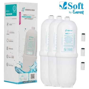 Imagem de Kit 3 Refis Filtro Para Purificador Soft Everest Premium