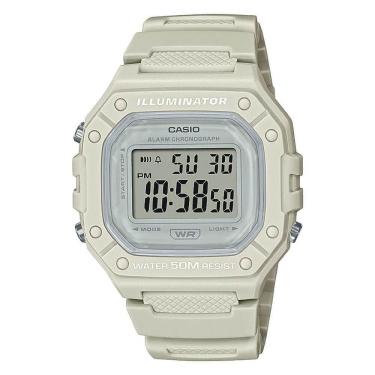 Imagem de Relógio Casio Feminino Digital Branco Nude Illuminator 50m W-218HC-8AVDF