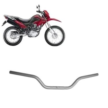 Imagem de Guidão Nxr Bros 2009 2010 2011 2012 2013 2014 Original Prata - MA Moto