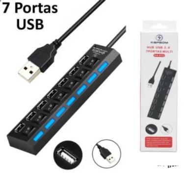Imagem de Hub Usb 7 Portas  - Perfeito Para Seu Escritório - AL