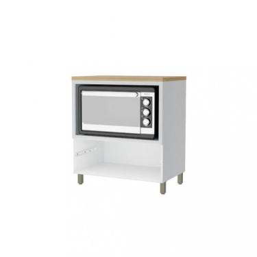 Imagem de Balcão com Tampo Para Forno  100 MDF 1 Gaveta 80cm Marquesa Nesher, Br