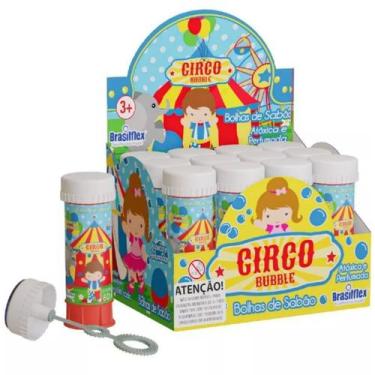 Imagem de Bolinha Sabão Circo 12u Lembrancinha Festa Circo Infantil - Pais e fil