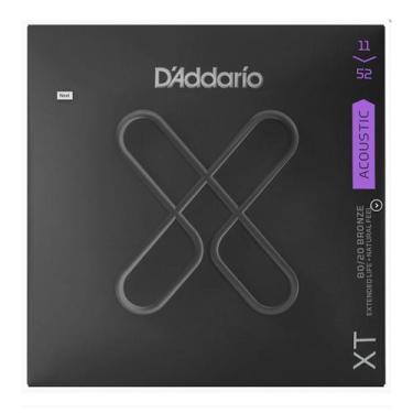 Imagem de Encordoamento para violão d'addario 011 bronze xtabr1152 aço