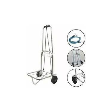 Imagem de Carrinho Bagageiro Para Mala Suporta Até 40Kg - Com Cordinha - Arame C