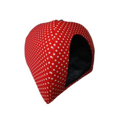 Imagem de Toca Cama Pet 2 Em 1 Almofada Caminha Iglu Cães Gatos Poá M - Luma Con