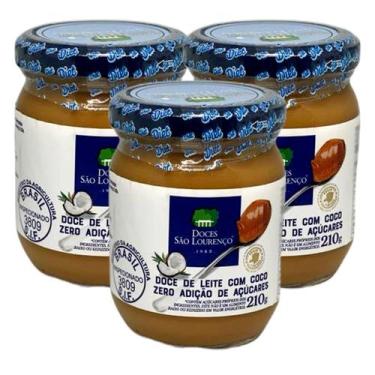 Imagem de Doce De Leite Com Coco Zero São Lourenço 210G (3 Unidades)