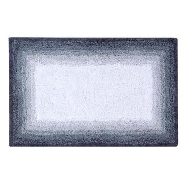 Imagem de Better Trends Torrent Collection é tapete de banheiro ultramacio, felpudo e absorvente, 100% algodão em cores vibrantes, retângulo de 53 x 86 cm, cinza