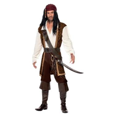 Imagem de Fantasia de Pirata Smiffy's High Seas, Marrom, G