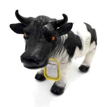 Imagem de Vaca De Vinil Com Som A Bateria 34,5X19,5Cm - DM TOYS