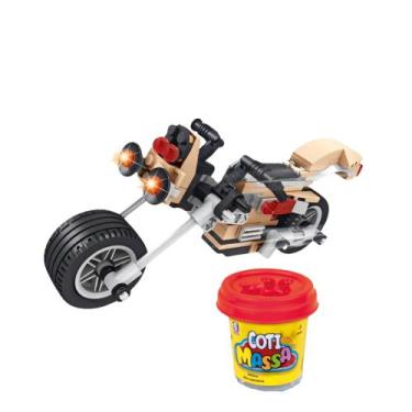 Imagem de Brinquedo de Encaixar Montar Speed Moto Xalingo 3 em 1 142 Peças + Mas