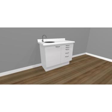 Imagem de Armário Com Pia Para Clínicas e Consultórios - Deki Móveis Clínicos