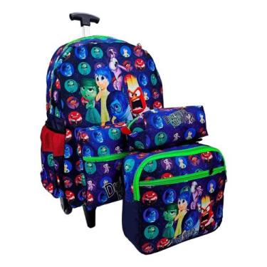 Imagem de Kit Mochila de rodinha mario,divertidamente escolar Grande - pietrix, 