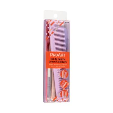 Imagem de Kit pente proart c/6 kdp02b