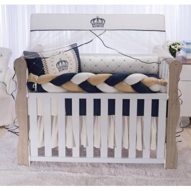 Imagem de Kit de berço americano  conde trança - bekah enxovais