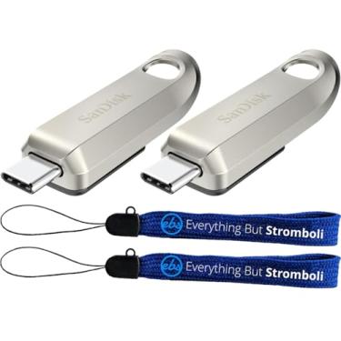 Imagem de Pen Drive SanDisk SDCZ75-064G-G46 Ultra Luxe 64GB USB-C – Pacote com (2) cordões Everything But Stromboli