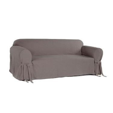 Imagem de Capa Protetor de Sofá 5 Lugares Tecido Gorgurão Resistente Protetora L