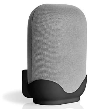 Imagem de honecumi [1 unidade] Suporte de parede para Google Nest Audio, suporte de mesa para alto-falante Google Nest - Suporte de parede para Google Nest Voice Assistant - Preto elegante