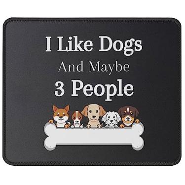 Imagem de Pawpy Mate - Dogs and Maybe 3 People Mouse Pad Funny Graphic Pet Lover Mom Gift - Tapete de mouse de 23 cm Computador Laptop Escritório - Presentes de aniversário engraçados e fofos para donos de cães