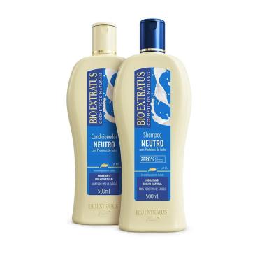 Imagem de Kit Bio Extratus Proteínas do Leite Shampoo e Condicionador (500mL)