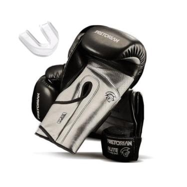 Imagem de Luva de Boxe e Muay Thai Elite Pretorian + 1 Par de Bangadens 3.5 Metr