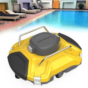 Imagem de Robô de limpeza de piscinas totalmente automático, aspirador de piscina automático subaquático, com tempo de trabalho de 90 minutos e estacionamento próprio, para piscinas subterrâneas