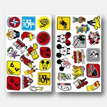 Imagem de Adesivo Autocolante Stickers Automotivos Coleção 2 - Império da Impres