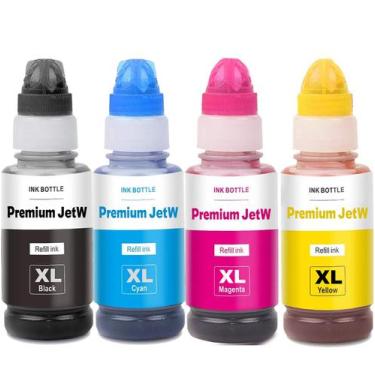 Imagem de Kit 4 cores Tinta sublimática Digital 4x 100ml + Perfil Icc - JetW