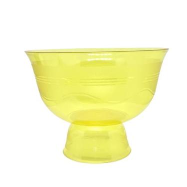Imagem de Taça Sobremesa Grande 2litros Transparente Acrilico - Deluma, Amarelo 